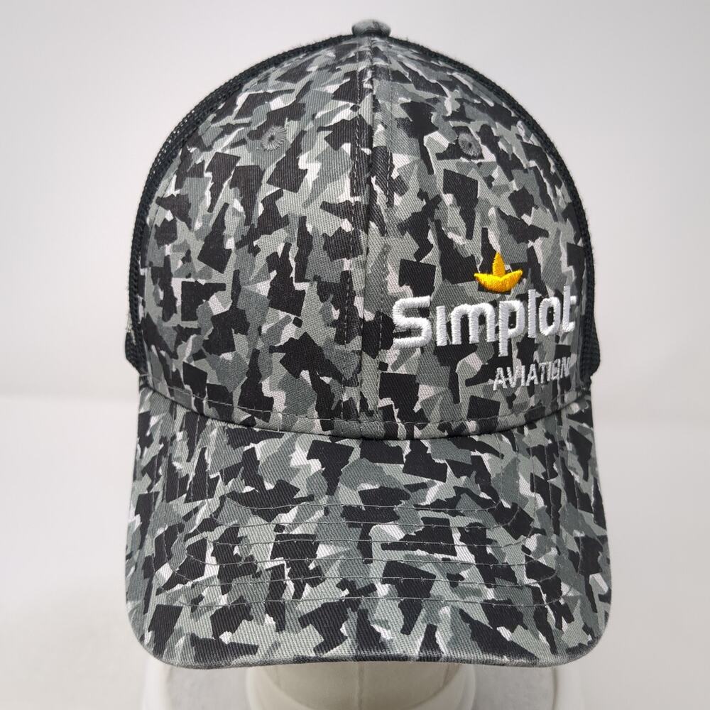 Simplot Aviation Snapback Trucker Hat Multi One S… - image 2